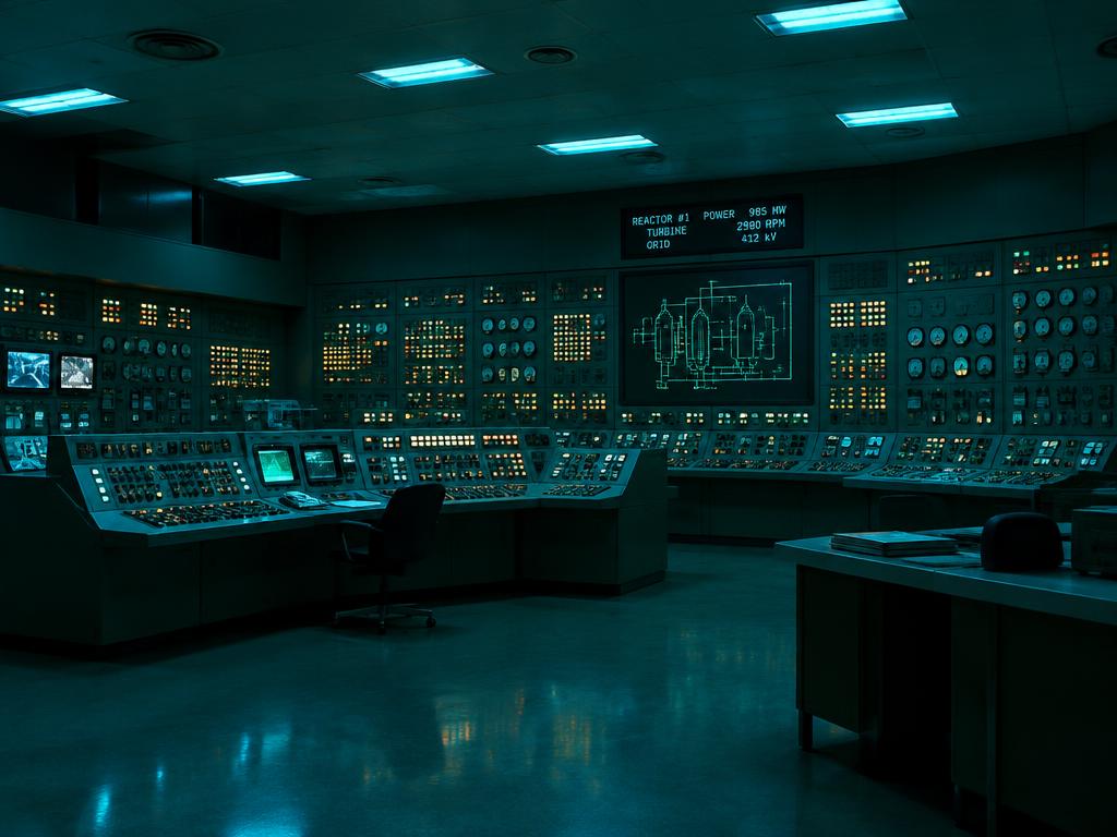 Sala de controle de uma usina nuclear